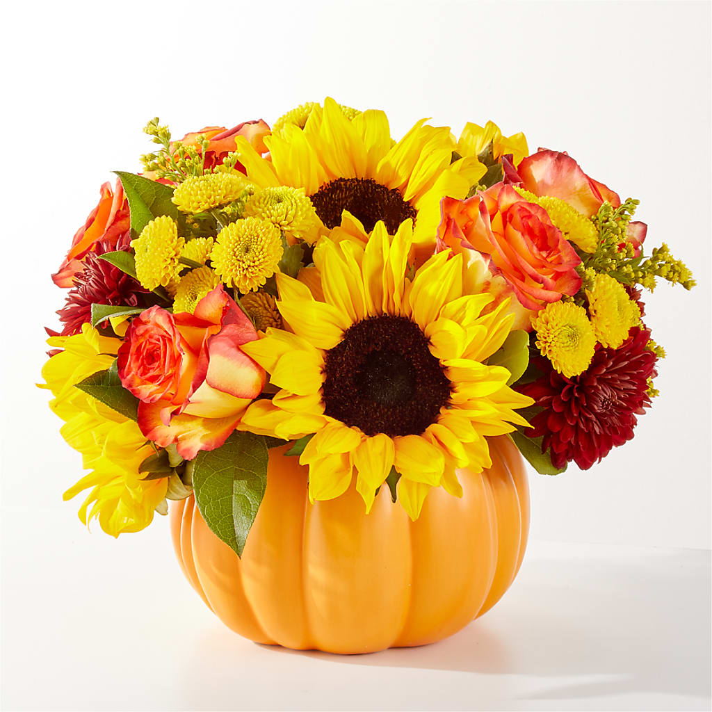 Golden Gourd Pumpkin Bouquet – MARILYN'S FLOWERS & GIFTS, Camden TN