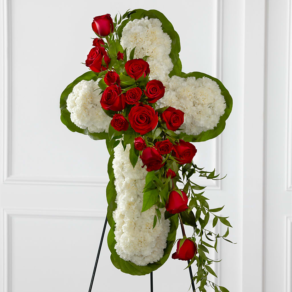 Floral Cross Easel – MARILYN'S FLOWERS & GIFTS, Camden TN