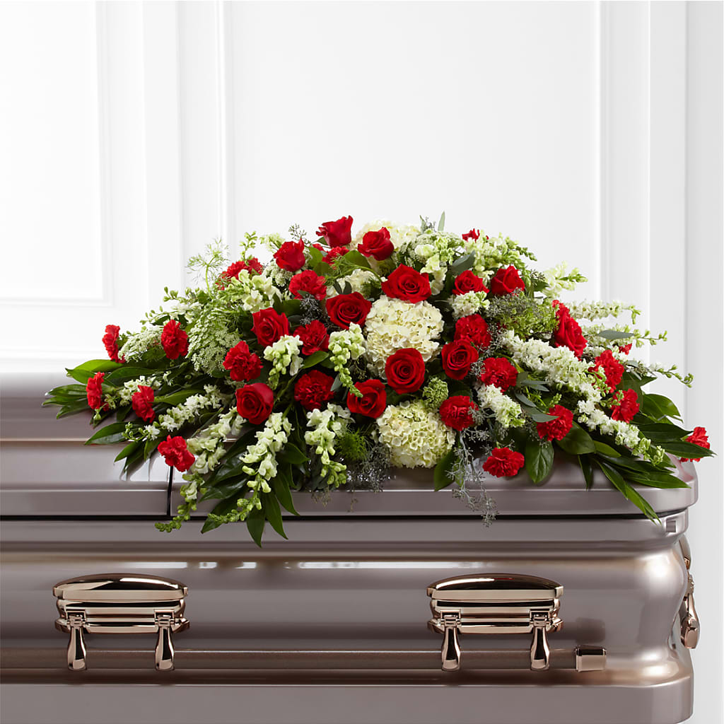 Sincerity Casket Spray – MARILYN'S FLOWERS & GIFTS, Camden TN