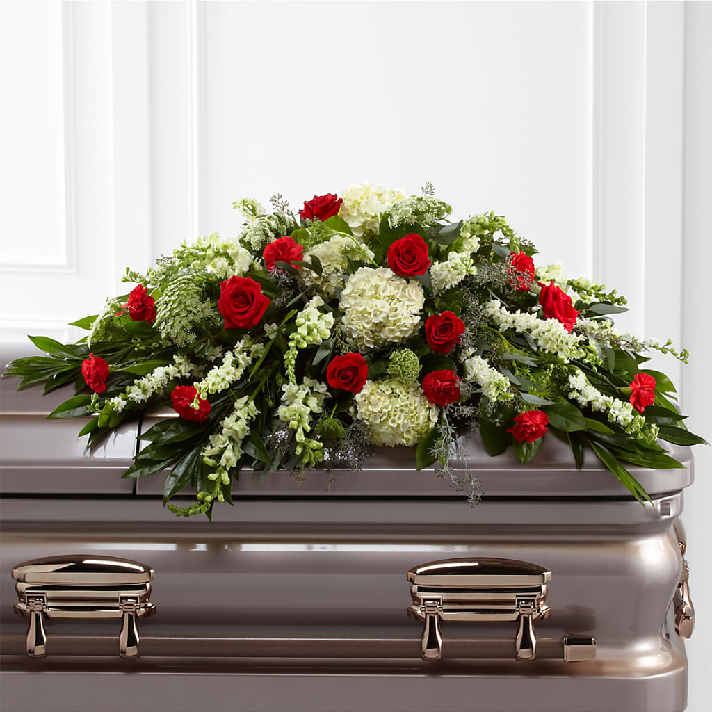 Sincerity Casket Spray – MARILYN'S FLOWERS & GIFTS, Camden TN