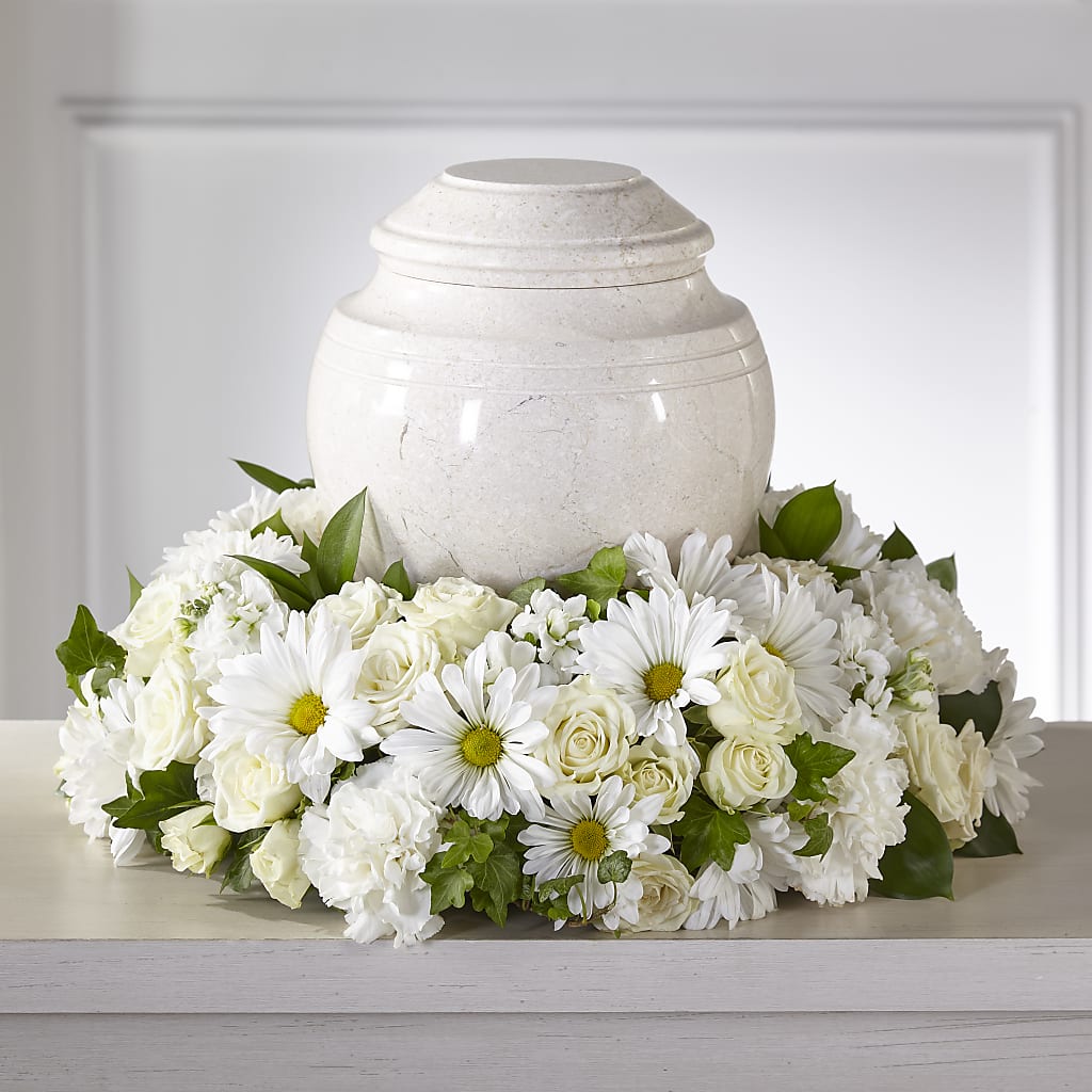 Ivory Gardens Cremation Adornment – MARILYN'S FLOWERS & GIFTS, Camden TN