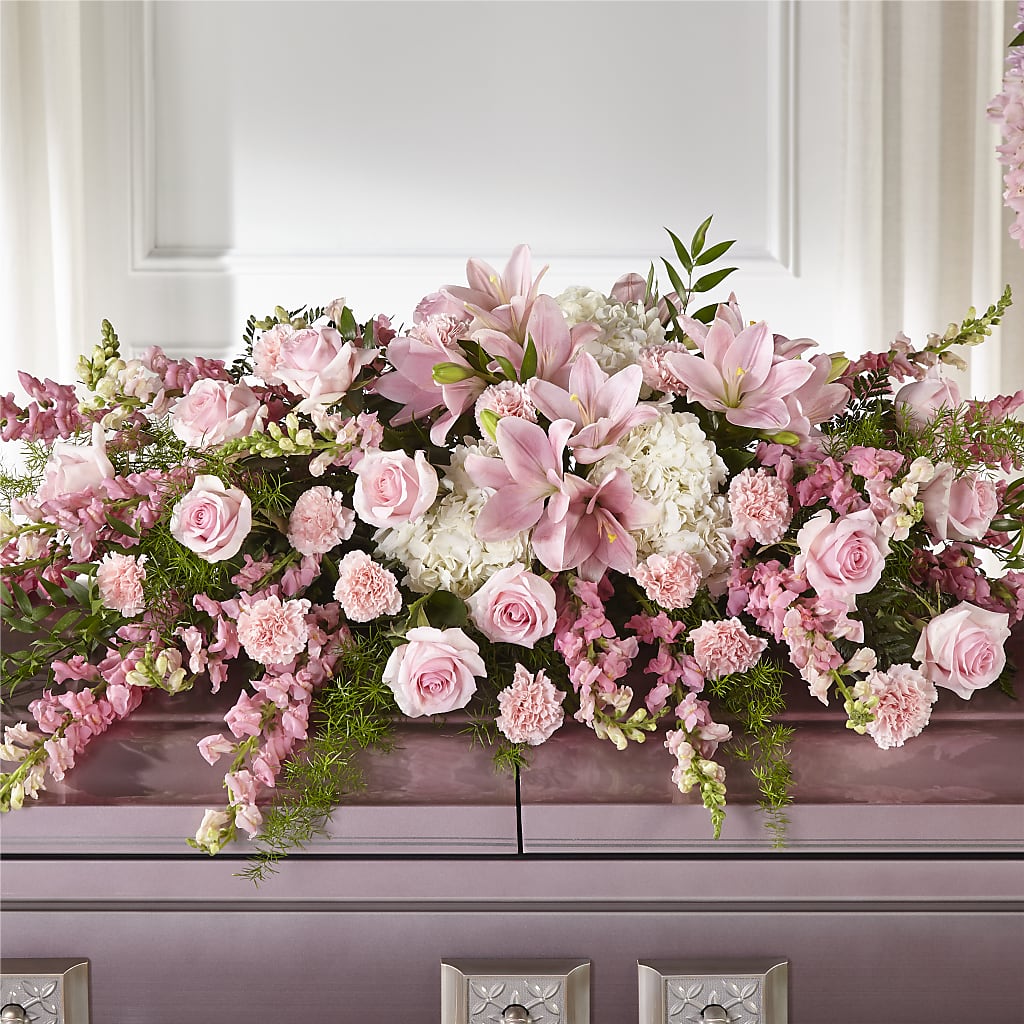 Life & Remembrance Casket Spray – MARILYN'S FLOWERS & GIFTS, Camden TN