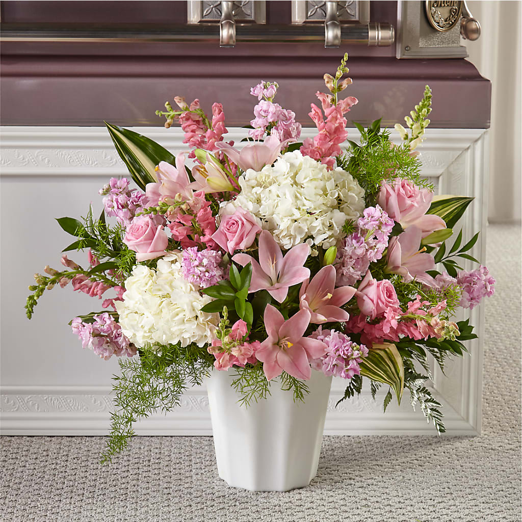Simply Serene Floor Basket – MARILYN'S FLOWERS & GIFTS, Camden TN