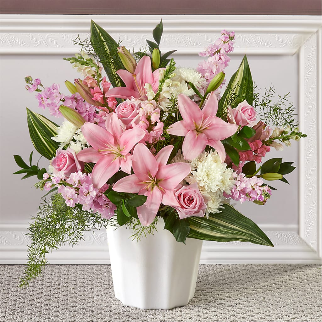 Simply Serene Floor Basket – MARILYN'S FLOWERS & GIFTS, Camden TN