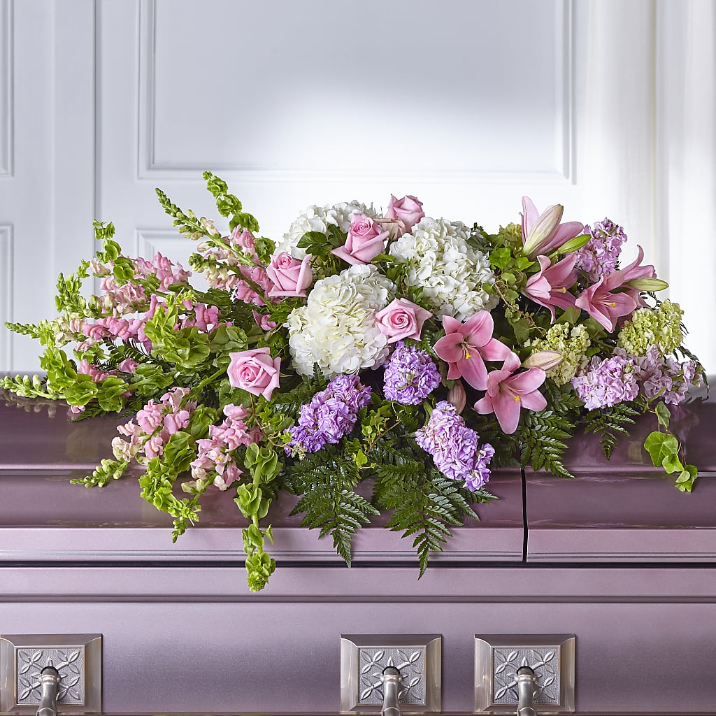 Life's Gratitude Casket Spray – MARILYN'S FLOWERS & GIFTS, Camden TN