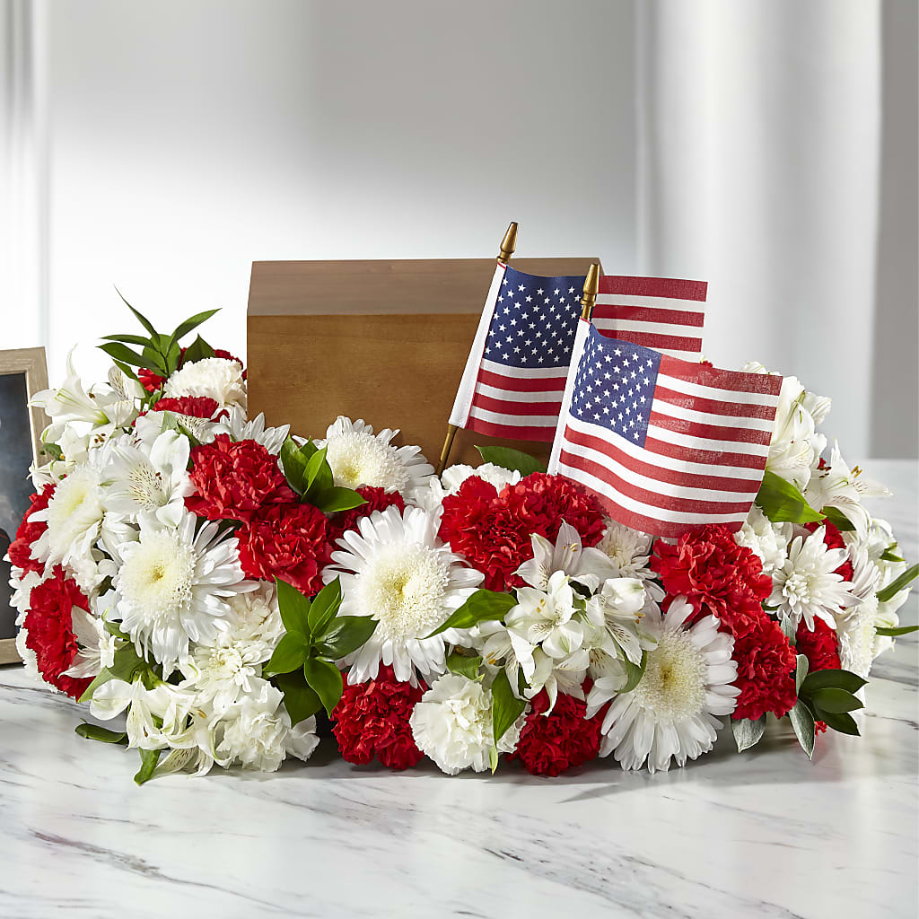 Spirit of Patriotism Cremation Adornment – MARILYN'S FLOWERS & GIFTS, Camden TN