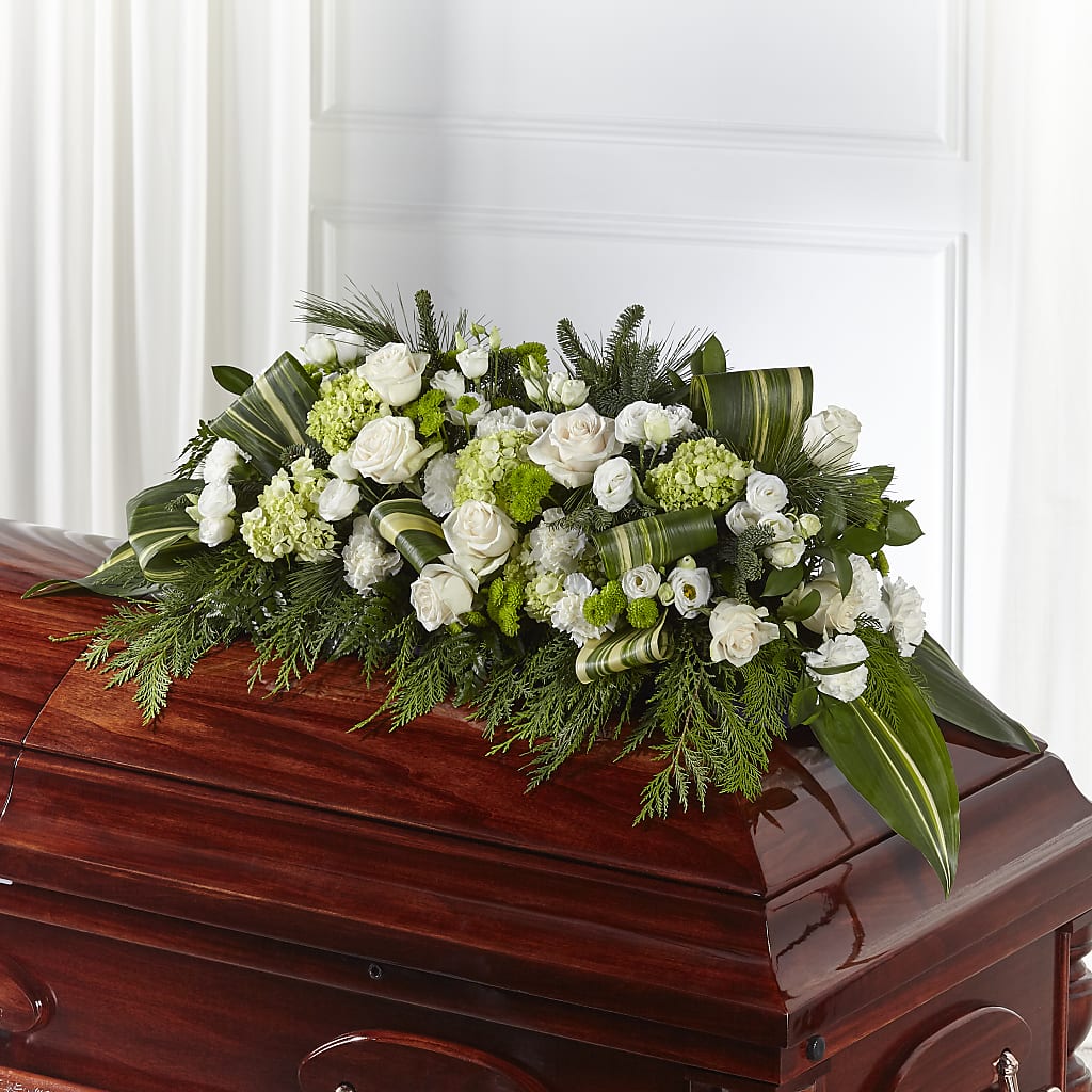 Hopeful Gesture Casket Spray – MARILYN'S FLOWERS & GIFTS, Camden TN