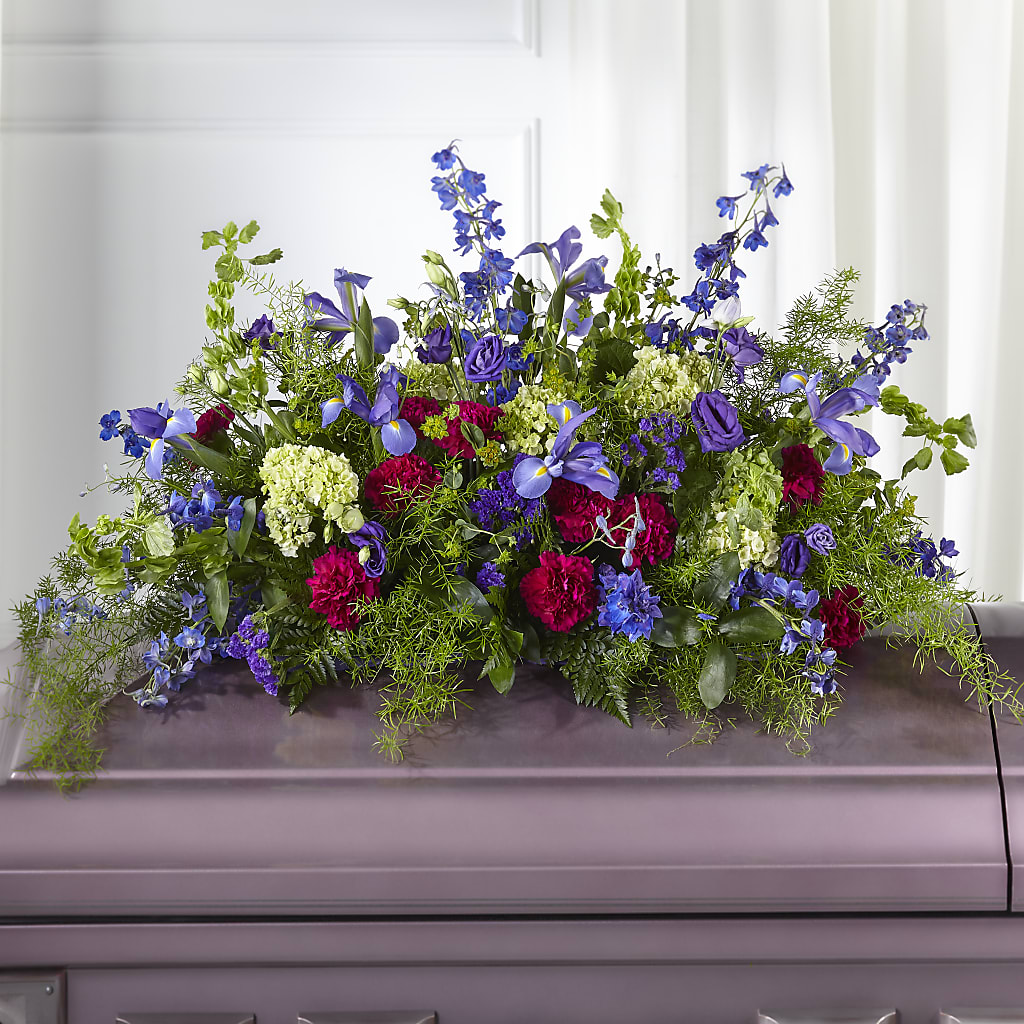Always Treasured Casket Spray – MARILYN'S FLOWERS & GIFTS, Camden TN
