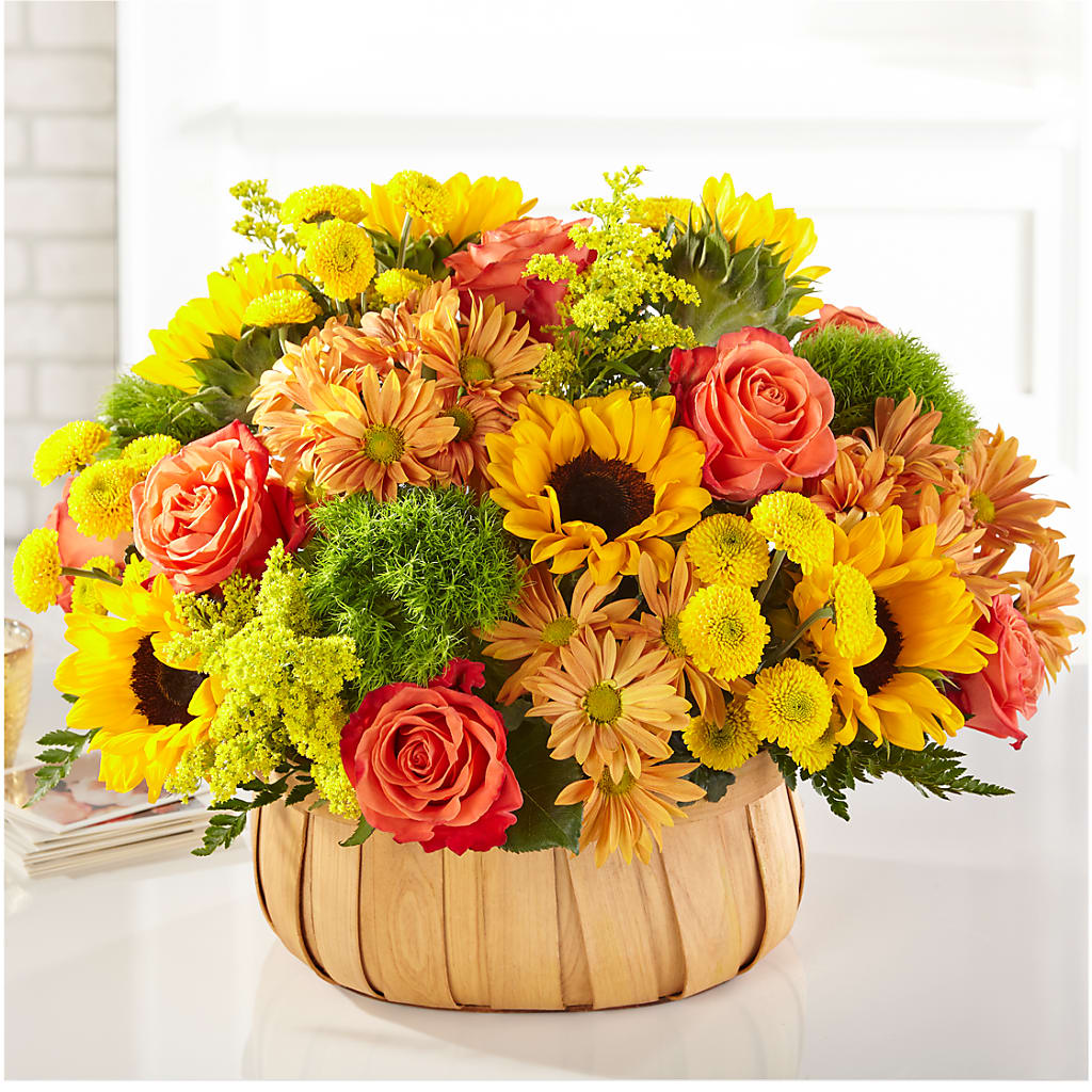 Harvest Sunflower Basket – MARILYN'S FLOWERS & GIFTS, Camden TN
