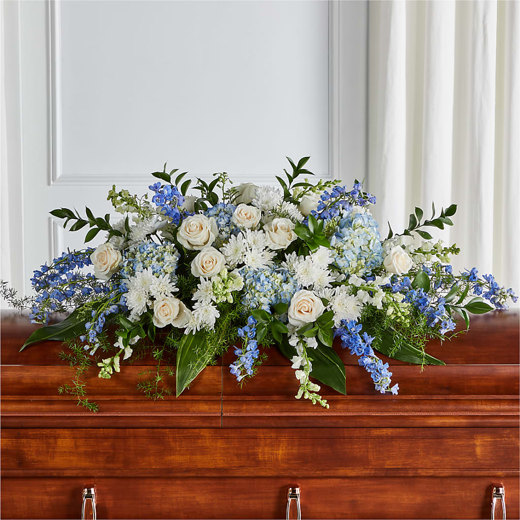 Timeless Essence Casket Spray – MARILYN'S FLOWERS & GIFTS, Camden TN