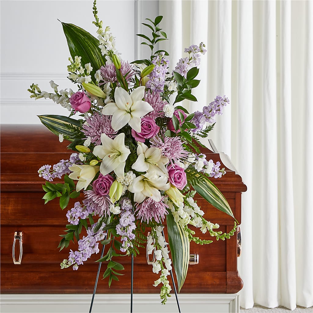 Grateful Hearts Standing Spray – MARILYN'S FLOWERS & GIFTS, Camden TN