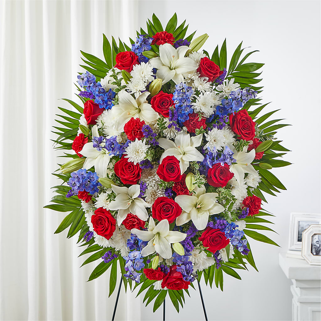 Cherished Service Standing Spray – MARILYN'S FLOWERS & GIFTS, Camden TN