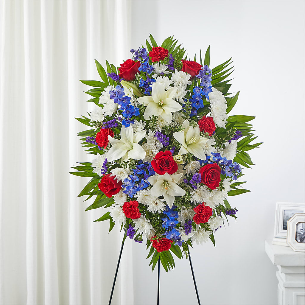 Cherished Service Standing Spray – MARILYN'S FLOWERS & GIFTS, Camden TN