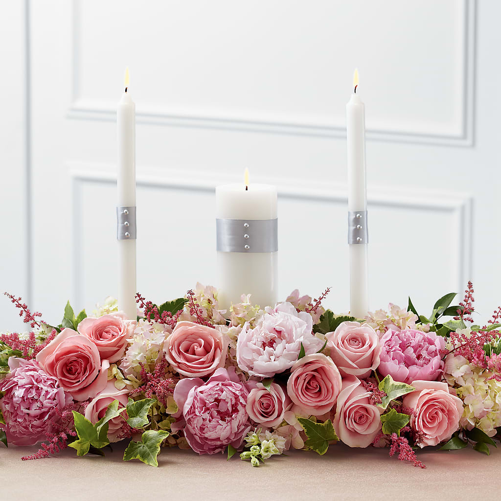 Worldwide Romance Unity Candle Arrangement – MARILYN'S FLOWERS & GIFTS, Camden TN