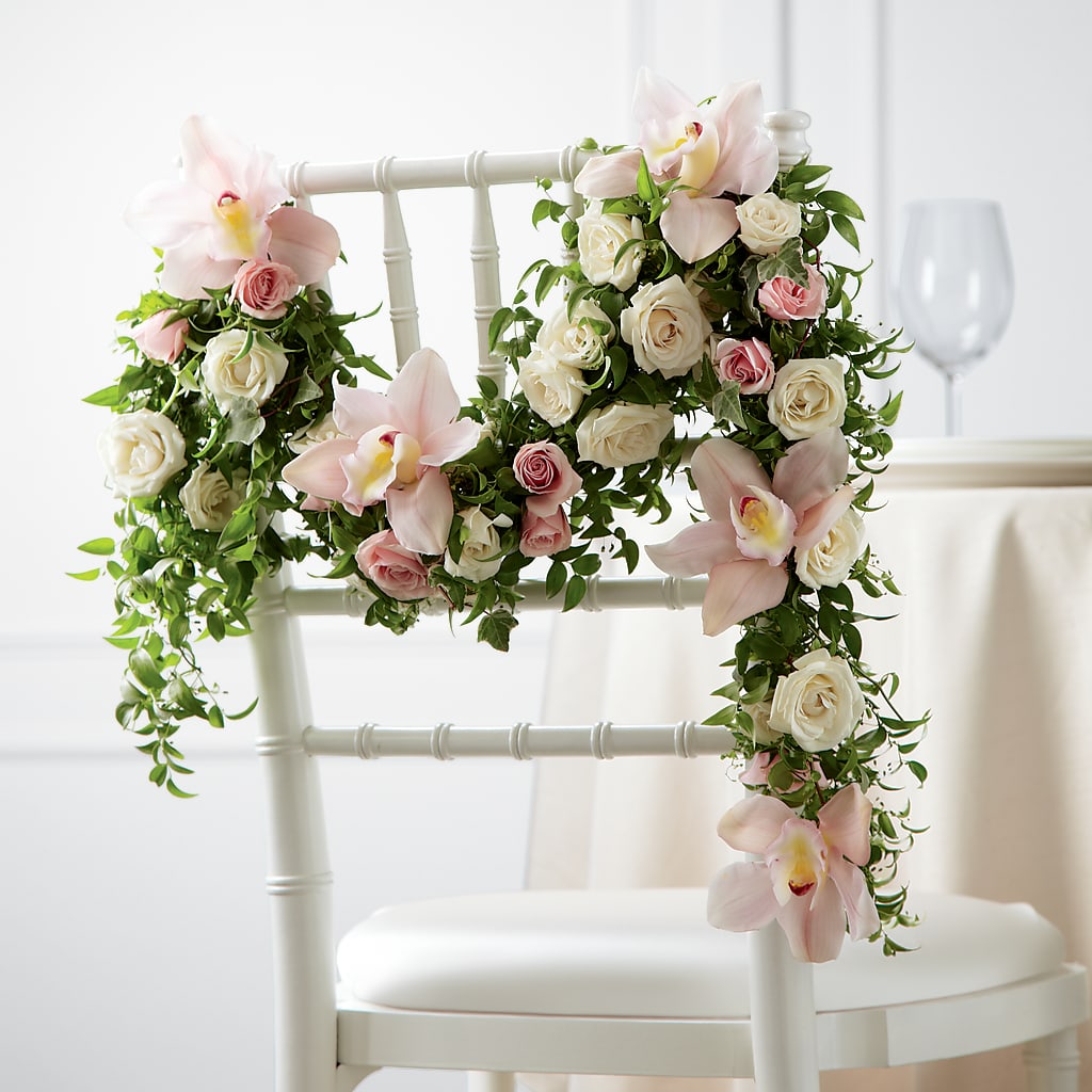 Orchid Rose Chair Décor – MARILYN'S FLOWERS & GIFTS, Camden TN