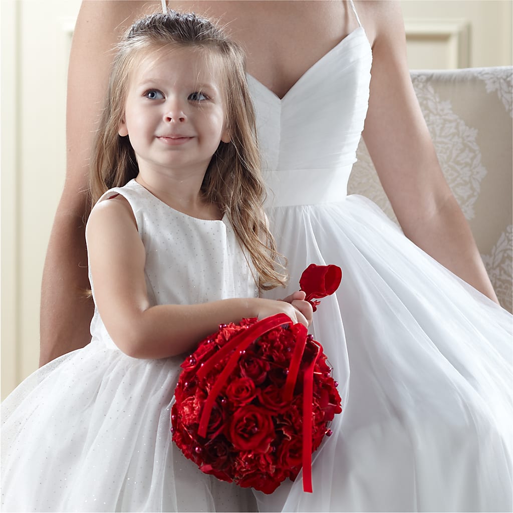 Pure at Heart Flower Girl Arrangement – MARILYN'S FLOWERS & GIFTS, Camden TN