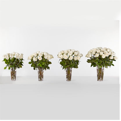 Long Stem White Rose Bouquet – MARILYN'S FLOWERS & GIFTS, Camden TN