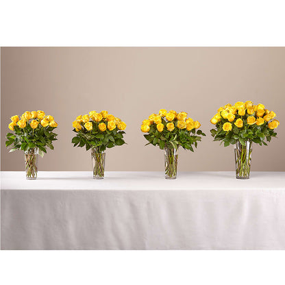 Long Stem Yellow Rose Bouquet – MARILYN'S FLOWERS & GIFTS, Camden TN
