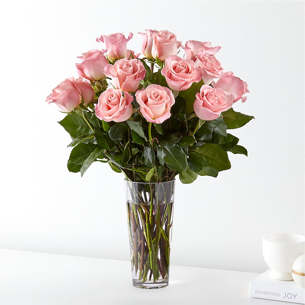 Long Stem Pink Rose Bouquet – MARILYN'S FLOWERS & GIFTS, Camden TN
