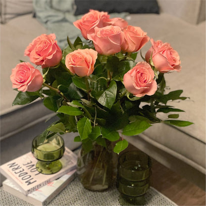 Long Stem Pink Rose Bouquet – MARILYN'S FLOWERS & GIFTS, Camden TN