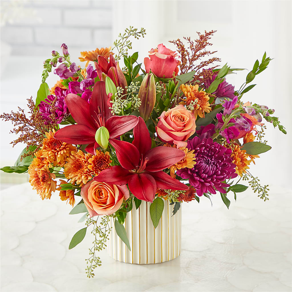 Burgundy Landscape Bouquet – MARILYN'S FLOWERS & GIFTS, Camden TN