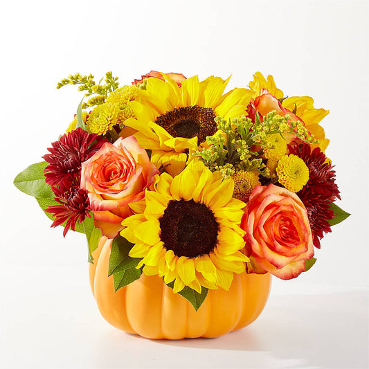Golden Gourd Pumpkin Bouquet – MARILYN'S FLOWERS & GIFTS, Camden TN