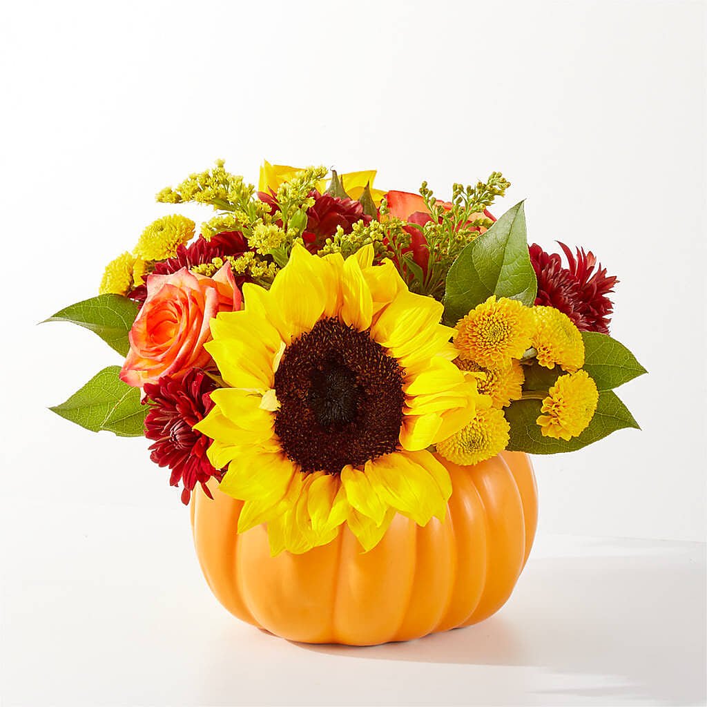 Golden Gourd Pumpkin Bouquet – MARILYN'S FLOWERS & GIFTS, Camden TN