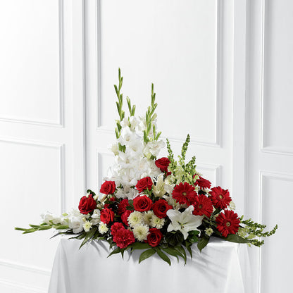 Crimson & White Arrangement – MARILYN'S FLOWERS & GIFTS, Camden TN