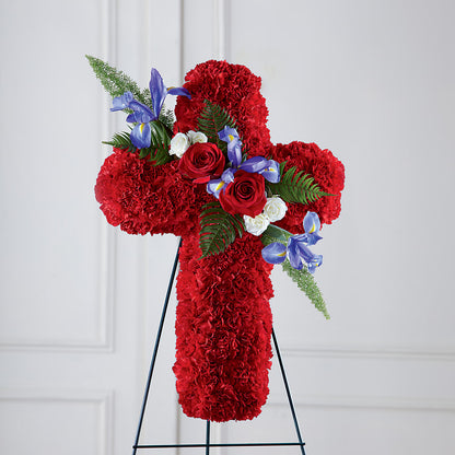 Faithful Hero Floral Cross – MARILYN'S FLOWERS & GIFTS, Camden TN