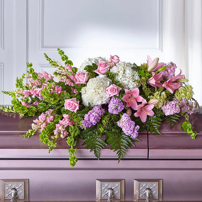 Life's Gratitude Casket Spray – MARILYN'S FLOWERS & GIFTS, Camden TN