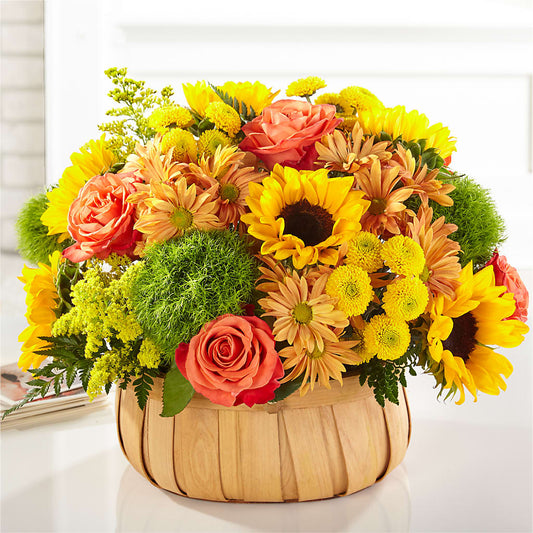 Harvest Sunflower Basket – MARILYN'S FLOWERS & GIFTS, Camden TN
