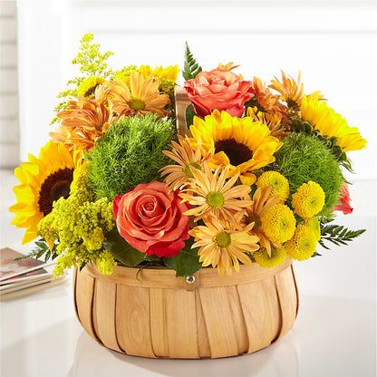 Harvest Sunflower Basket – MARILYN'S FLOWERS & GIFTS, Camden TN