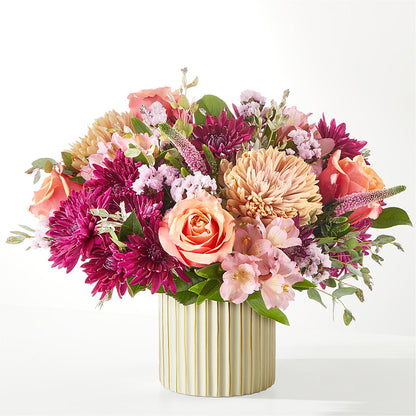 Berry Cobbler Bouquet with Ivory Vase – MARILYN'S FLOWERS & GIFTS, Camden TN