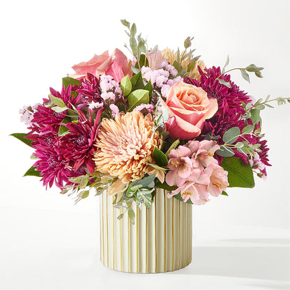 Berry Cobbler Bouquet with Ivory Vase – MARILYN'S FLOWERS & GIFTS, Camden TN