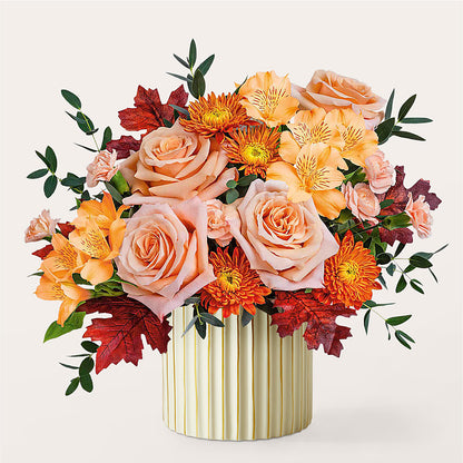 Spiced Latte Bouquet with Ivory Vase – MARILYN'S FLOWERS & GIFTS, Camden TN