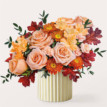 Spiced Latte Bouquet with Ivory Vase – MARILYN'S FLOWERS & GIFTS, Camden TN