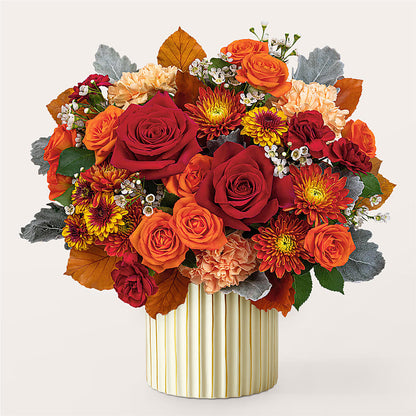 Merlot Bouquet with Ivory Vase – MARILYN'S FLOWERS & GIFTS, Camden TN
